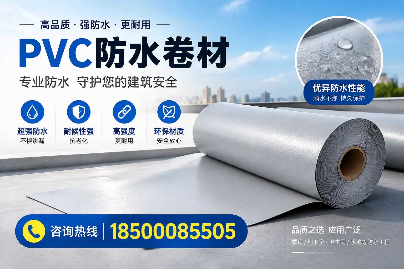 天门地区pvc防水卷材的市场现状与发展趋势